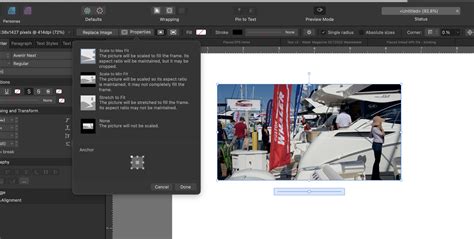 Change picture frame size without changing the content on Affinity ...