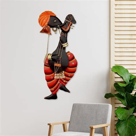 Buy eCraftIndia Lord Ganesha Playing Sitar Wall Hanging Online at Low ...