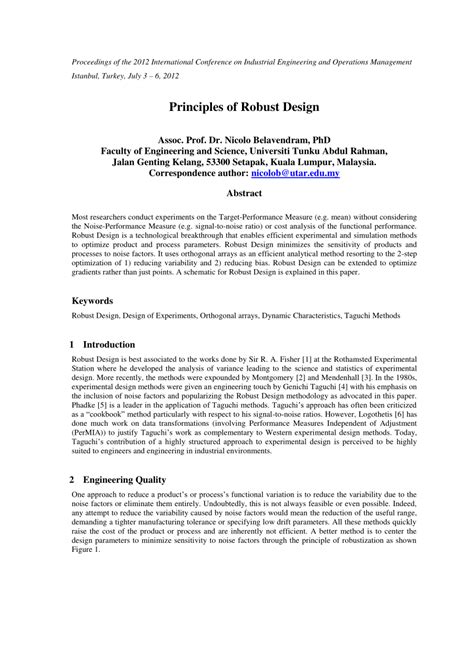 Robust Design Examples 的图像结果