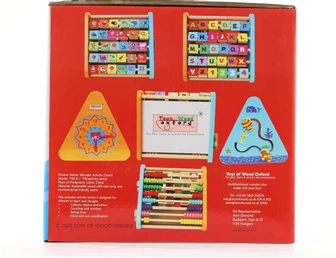 Toys of Wood Oxford TOWO Wooden Activity Centre Triangle Toys - flip ...