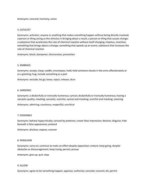 Gre Vocabulary With Sentences | PDF