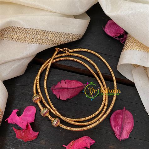 Traditional AD Stone Mogappu Chain-GWR-G4614 – vrikshamindia