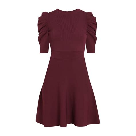 Buy Ted Baker Wine Skater Evening Dress Online - 643451 | The Collective