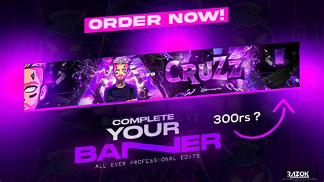 Banner Dns on Instagram: "If you want like that Dm Now !! | YouTube Thumbnail | YouTube Banner ...