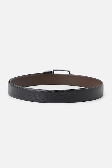 Buy Men Black Textured Genuine Leather Belt Online - 40001203 | Peter ...