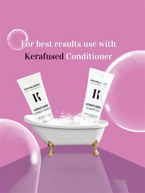 Hair Logic Kerafused Sampoo 250 ml with Wheat Protein, Hydrolyzed ...