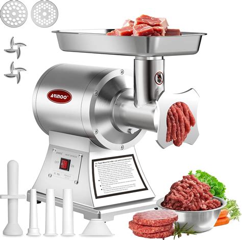 Amazon.com: ARINOO Commercial Meat Grinder #12, 0.9HP Heavy Duty ...