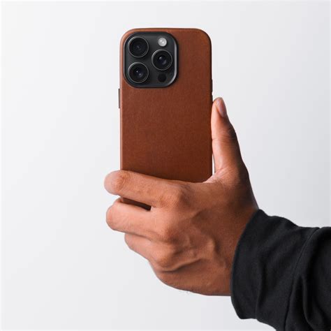 Brown Premium leather iPhone Case - iPhone 15 Series