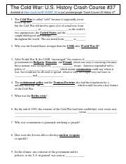 Image result for Crash Course Cold War