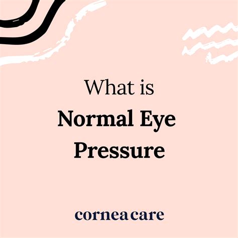 Normal Eye Pressure - CorneaCare