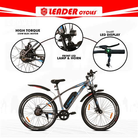 LEADER E-POWER L6 27.5T ELECTRIC CYCLE WITH FRONT SUSPENSION & DUAL ...