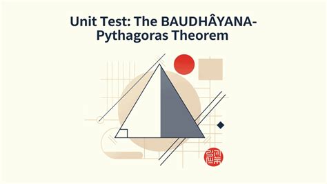 The BAUDHĀYANA- Pythagoras Theorem Unit Test Class 8 Maths PDF Download