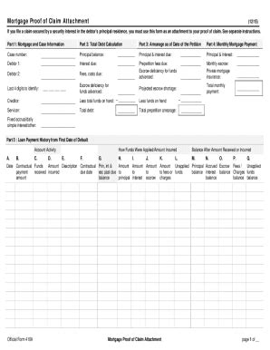 Official Form 410A 2015-2026 - Fill and Sign Printable Template Online
