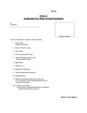 Ap Home Guard Application Form Download Pdf - Fill Online, Printable ...