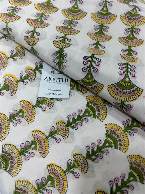 Buy pure cotton fabrics online | Plain cotton and printed cotton fabric ...