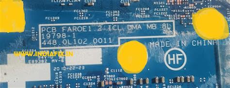 HP X360 PCB FAROE1.2 ICL UMA MB 8L 19798-1 BIOS BIN - Indiafix