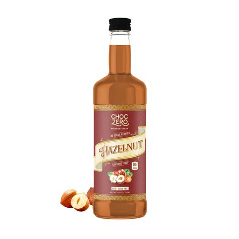 Amazon.com: ChocZero Sugar Free Hazelnut Syrup for Coffee - Keto ...