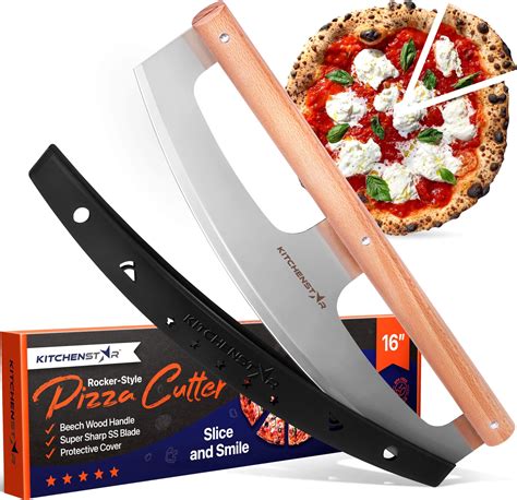 Amazon.com: Old Stone Pizza Cutter Rocker Blade with Comfort Grip ...