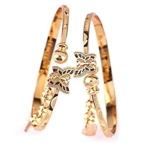 Buy Shining Diva Fashion Set Of 2 Latest Traditional Design 18k Gold ...