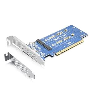 10Gtek PCIe 3.0 to NVMe (4) M.2 Adapter for M.2 (M Key) SSD, PCIe X16 ...