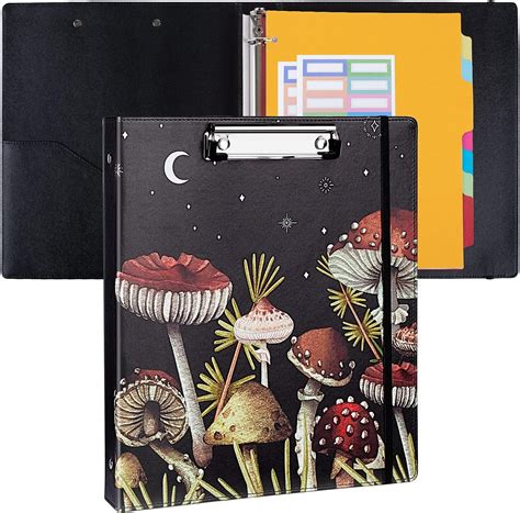 Amazon.com : FIODAY 3 Ring Binder 1 Inch PU Leather Three Ring Binder ...