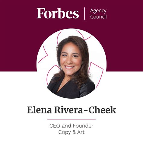 A warm welcome to our new member, Elena Rivera-Cheek, MBA of Copy & Art ...