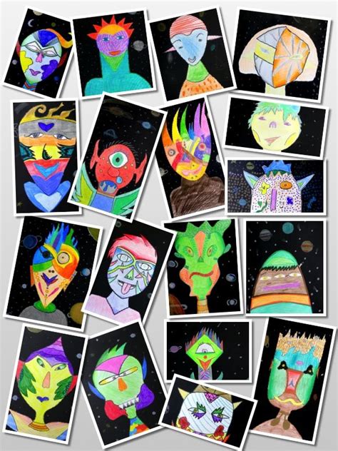 Image result for Alien Painting EYFS