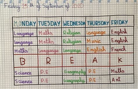 Sánchez Velayos English Blog: MY TIMETABLE : MI HORARIO