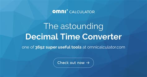 Convert Decimal Time 的图像结果
