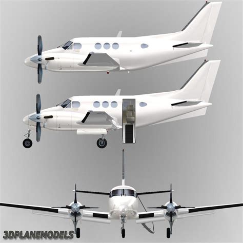 Beechcraft C90 King Air 3d Max