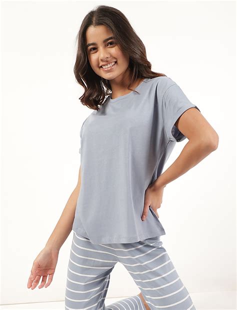 Buy 2 Pack Pure Cotton Regular Fit Pyjama Set at Marks & Spencer