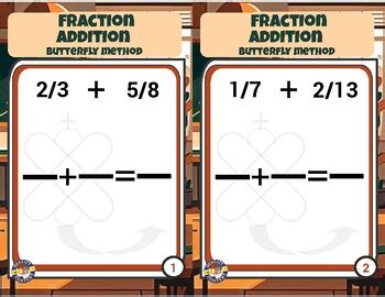 Image result for Butterfly Method Adding Fractions