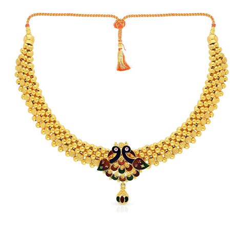 Malabar Gold & Diamonds Gold Necklace for Women 22k | Pure Gold ...