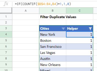 Image result for Filter for Duplicate Excel