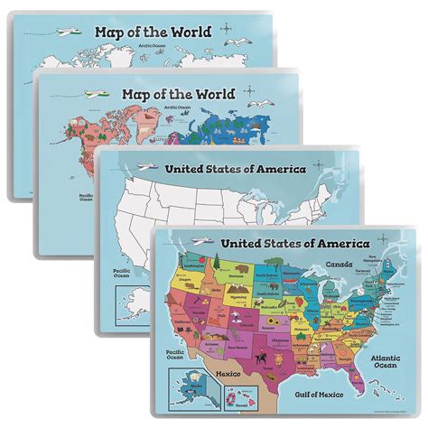 Buy MWB Blank USA and World s For Kids - Educational World and USA s ...