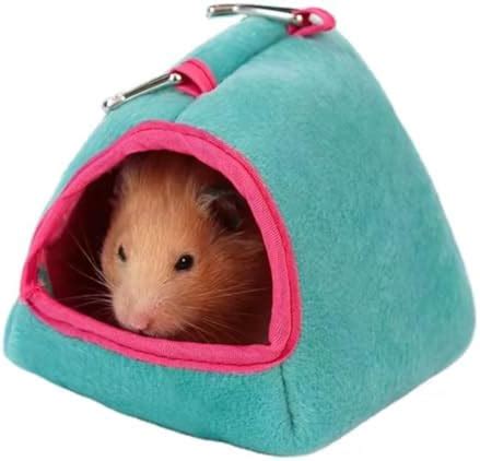 VAYINATO Warm Hamster Hideout Hanging Hammock Bed, Cozy Sleeping Nest ...
