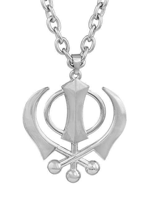 Get Sikh Punjabi Khanda Pendant with Chain at ₹ 249 | LBB Shop