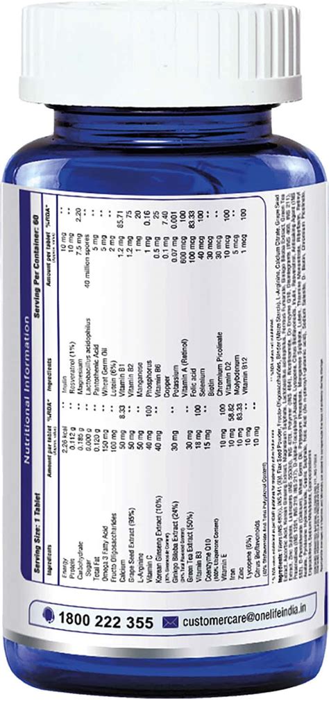 Buy ONELIFE MULTI MAN - 60 TABLETS Online & Get Upto 60% OFF at PharmEasy