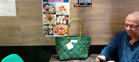 TLBAS-0045/Check-Cross Knot Basket– Thalir-LEED®