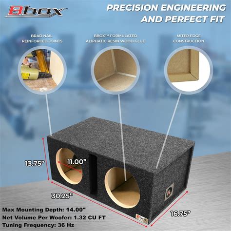 Buy Bbox Dual Vented 12 Inch Subwoofer Enclosure - Pro Audio Tuned Dual ...