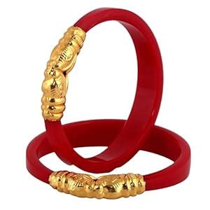 Buy Lucky Jewellery Designer Pair of Reddish Maroon Color Traditional ...
