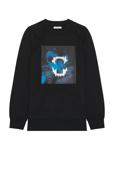 Undercover Teeth Reversible Sweatshirt in Black | FWRD