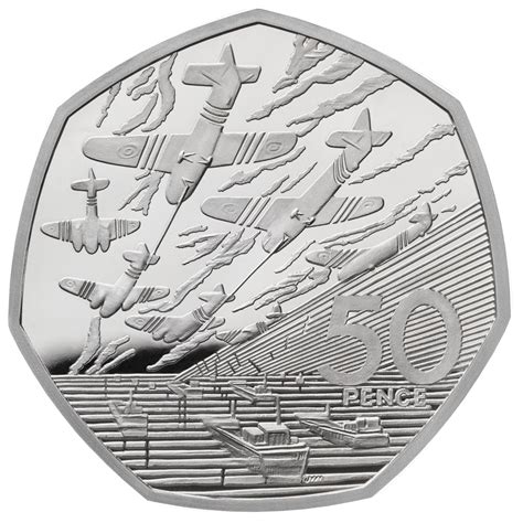 Royal Mint Release Military Set Of 50p Coins To Celebrate D-Day And The Battle Of Britain