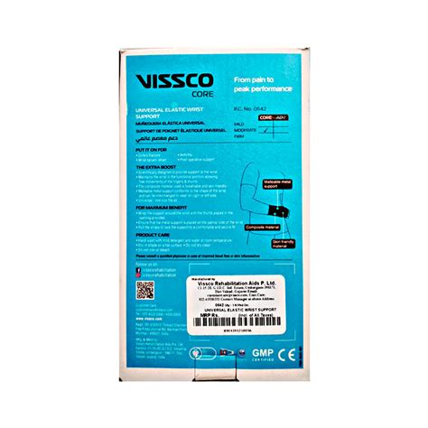 Vissco Elastic Wrist Splint- Universal (Right/Left) - Cureka