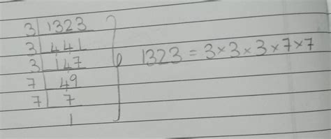 LCM of 1323 class:8 - Brainly.in