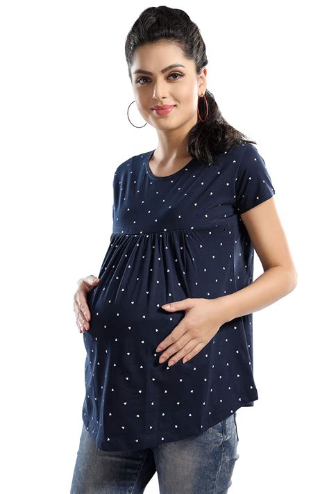 Buy AV2 Printed Women Nightwear Maternity Feeding Top at Amazon.in