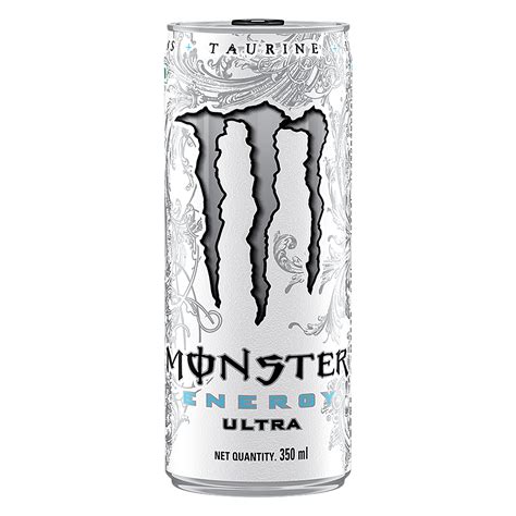 Monster Energy Drinks White Can