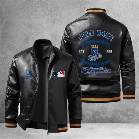 Kansas City Royals Leather Bomber Jacket - Sports Apparel, Sneaker ...