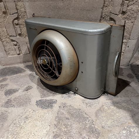 1950s Wall Unit Vornado Grey Electric Window Fan - Ambianic