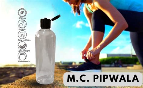 M.C. PIPWALA 500ml Empty Clear Plastic Bottles Size Cosmetic Travelling ...